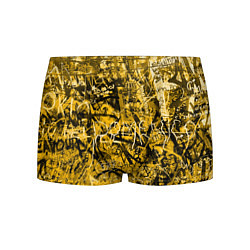 Трусы-боксеры мужские Желтый хаос, цвет: 3D-принт