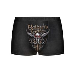 Трусы-боксеры мужские Логотип Baldurs Gate 3, цвет: 3D-принт