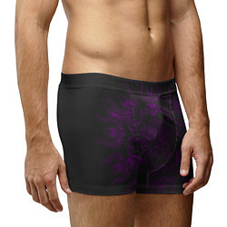 Трусы-боксеры мужские Фиолетовый узор, цвет: 3D-принт — фото 2