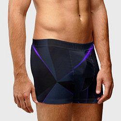 Трусы-боксеры мужские Geometry stripes neon stiil, цвет: 3D-принт — фото 2