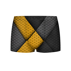 Трусы-боксеры мужские Желтая текстурная линия, цвет: 3D-принт