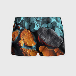 Трусы-боксеры мужские Цветные камни, цвет: 3D-принт