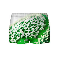 Трусы-боксеры мужские Узор зелени-арт, цвет: 3D-принт