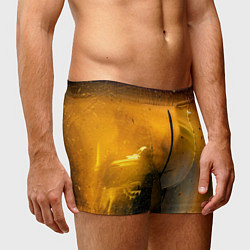 Трусы-боксеры мужские Оранжевые тени и краски, цвет: 3D-принт — фото 2