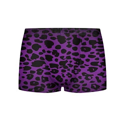 Трусы-боксеры мужские Фиолетовый леопард, цвет: 3D-принт