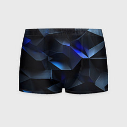 Трусы-боксеры мужские Синие и черные кубы, цвет: 3D-принт