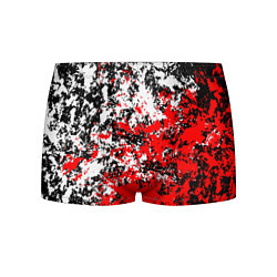 Трусы-боксеры мужские Красная и белая краска, цвет: 3D-принт