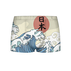 Трусы-боксеры мужские Япония море, цвет: 3D-принт