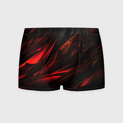 Трусы-боксеры мужские Black red background, цвет: 3D-принт