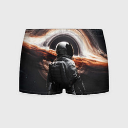 Трусы-боксеры мужские Черная дыра - космонавт, цвет: 3D-принт