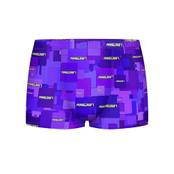 Трусы-боксеры мужские Minecraft pattern logo, цвет: 3D-принт