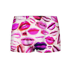 Трусы-боксеры мужские Много розовых губ, цвет: 3D-принт