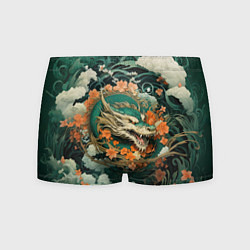 Трусы-боксеры мужские Облачный дракон Irezumi, цвет: 3D-принт