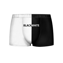 Трусы-боксеры мужские Black white, цвет: 3D-принт