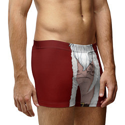 Трусы-боксеры мужские Прикольный костюм санта клауса - голое тело, цвет: 3D-принт — фото 2