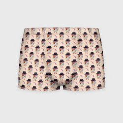 Трусы-боксеры мужские Петушок и веточка ягод, цвет: 3D-принт