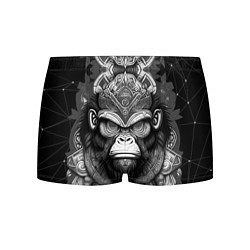Трусы-боксеры мужские Кинг Конг король обезьян на фоне созвездия, цвет: 3D-принт