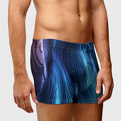 Трусы-боксеры мужские Трехмерные волны, цвет: 3D-принт — фото 2
