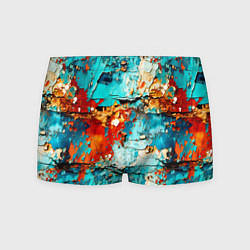 Трусы-боксеры мужские Голубая ржавчина, цвет: 3D-принт