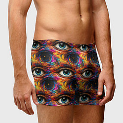 Трусы-боксеры мужские Глаза рисунок паттерн, цвет: 3D-принт — фото 2