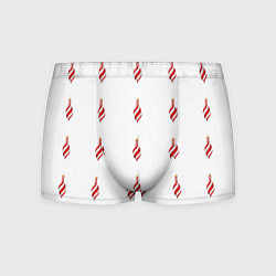 Трусы-боксеры мужские Новогодние украшения-сосульки, цвет: 3D-принт
