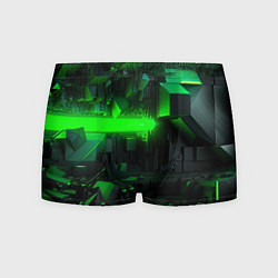 Мужские трусы Симметрия зеленых теней