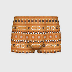 Мужские трусы Brown tribal geometric