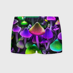 Трусы-боксеры мужские Люминесцентные грибы, цвет: 3D-принт