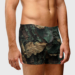 Трусы-боксеры мужские Реалистичный камуфляж из листьев, цвет: 3D-принт — фото 2