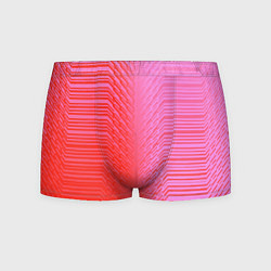 Трусы-боксеры мужские Красные градиентные линии, цвет: 3D-принт
