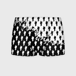 Трусы-боксеры мужские Billie Eilish pattern black, цвет: 3D-принт