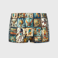 Трусы-боксеры мужские Пэчворк из Египта, цвет: 3D-принт