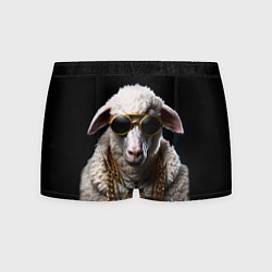 Трусы-боксеры мужские Богатый баран в цепях, цвет: 3D-принт