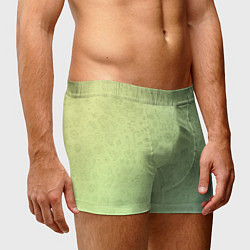 Трусы-боксеры мужские Соцсети зеленый фон, цвет: 3D-принт — фото 2