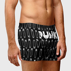 Трусы-боксеры мужские Punk pins, цвет: 3D-принт — фото 2