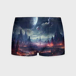Трусы-боксеры мужские Фантастическая планета внутри космоса, цвет: 3D-принт