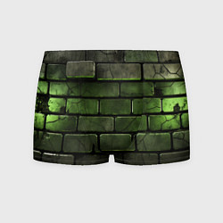Мужские трусы Зеленые неоновые кирпичи
