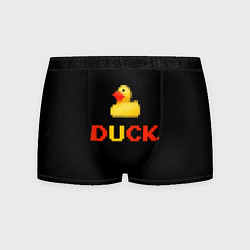 Трусы-боксеры мужские Пиксельная уточка, цвет: 3D-принт
