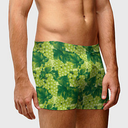 Трусы-боксеры мужские Виноградный паттерн, цвет: 3D-принт — фото 2