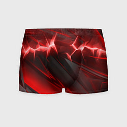 Трусы-боксеры мужские Яркая красная объемная абстракция, цвет: 3D-принт