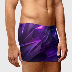 Трусы-боксеры мужские Фиолетовая объемная неровная текстура, цвет: 3D-принт — фото 2
