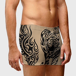 Трусы-боксеры мужские Татуировка с тигром, цвет: 3D-принт — фото 2