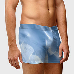 Трусы-боксеры мужские Снежный покров, цвет: 3D-принт — фото 2