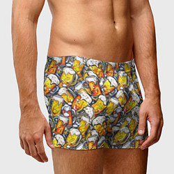 Трусы-боксеры мужские Граффити пиво пенное, цвет: 3D-принт — фото 2