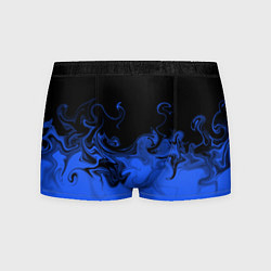 Трусы-боксеры мужские Абстрактный синий огонь, цвет: 3D-принт