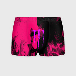 Мужские трусы Monster energy fire pink