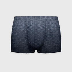 Трусы-боксеры мужские Тёмный серо-синий градиент текстурированный с узор, цвет: 3D-принт
