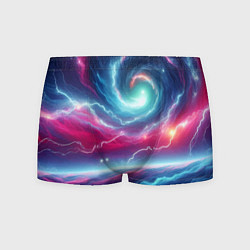 Мужские трусы Spiral neon galaxy - ai art fantasy