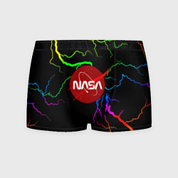 Трусы-боксеры мужские НАСА молнии градиент, цвет: 3D-принт