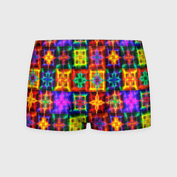 Трусы-боксеры мужские Неоновое стекло абстракция, цвет: 3D-принт